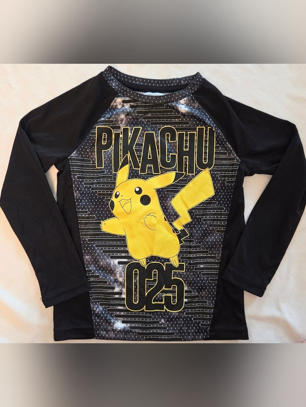 Pokemon Pikachu Sz 4 Long Sleeve Tee Top Shirt Kids Boy Or Girl